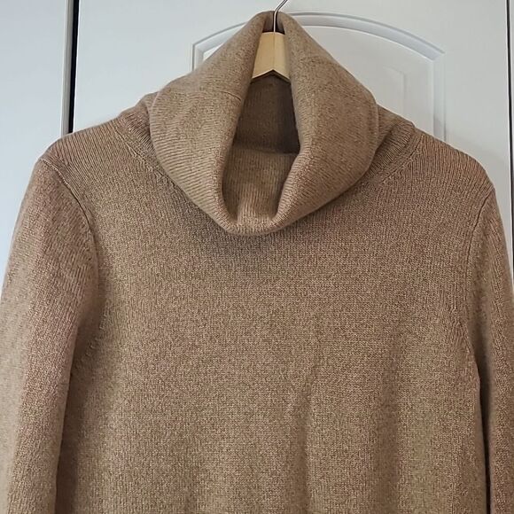 Polo Ralph Lauren Cashmere Turtleneck Sweater Camel Tan Size L Black Label - Picture 3 of 12